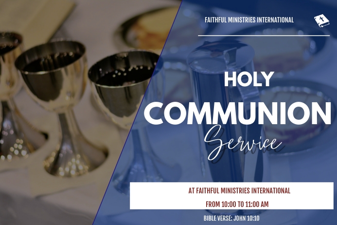 Holy communion Template | PosterMyWall