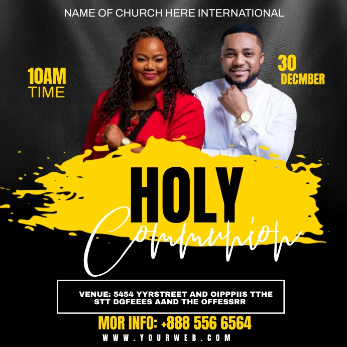 Copy of holy communion | PosterMyWall