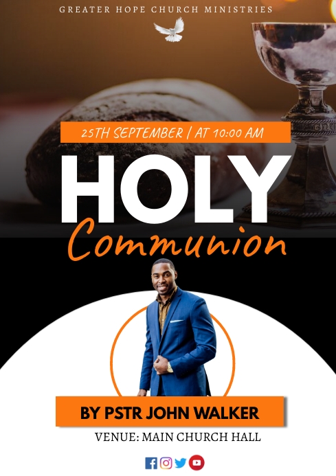 Copy of Holy communion | PosterMyWall