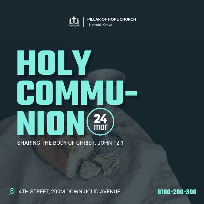 Copy of Holy communion | PosterMyWall