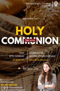 Holy communion poster Template | PosterMyWall