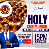 HOLY COMMUNION SERVICE FLYER design Template | PosterMyWall