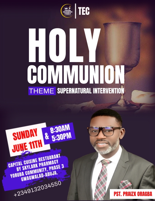 Copy of Holy communion | PosterMyWall