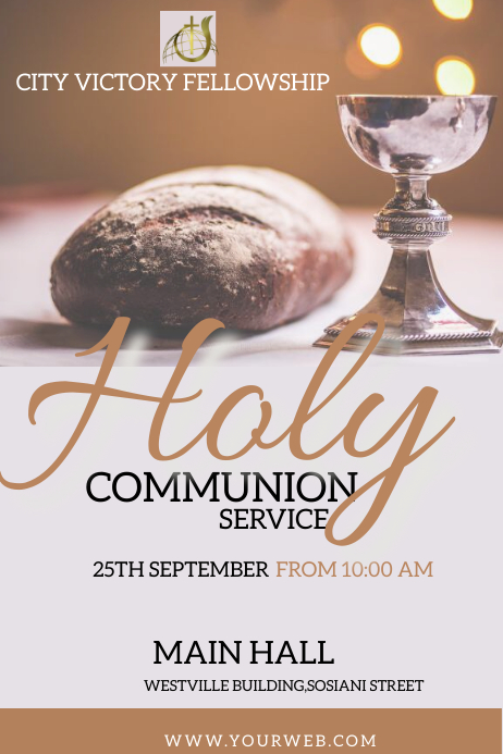 holy communion Template | PosterMyWall