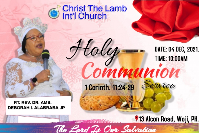 Holy communion Template | PosterMyWall