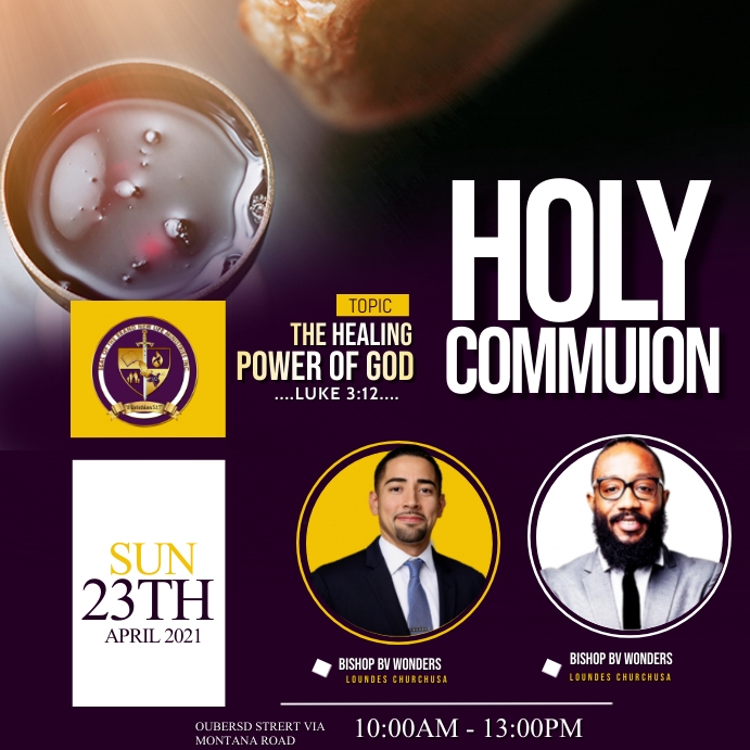 Copy of Holy communion | PosterMyWall