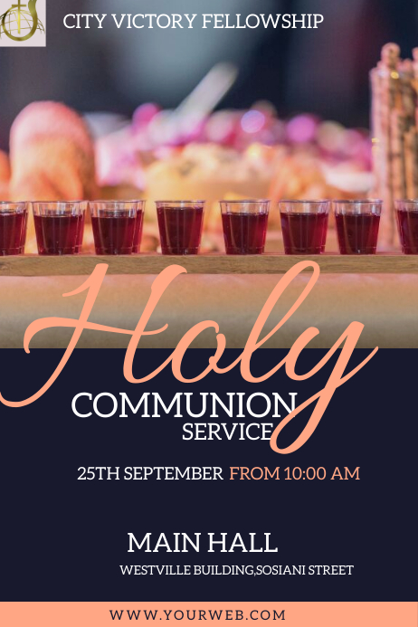 Copy of holy communion | PosterMyWall