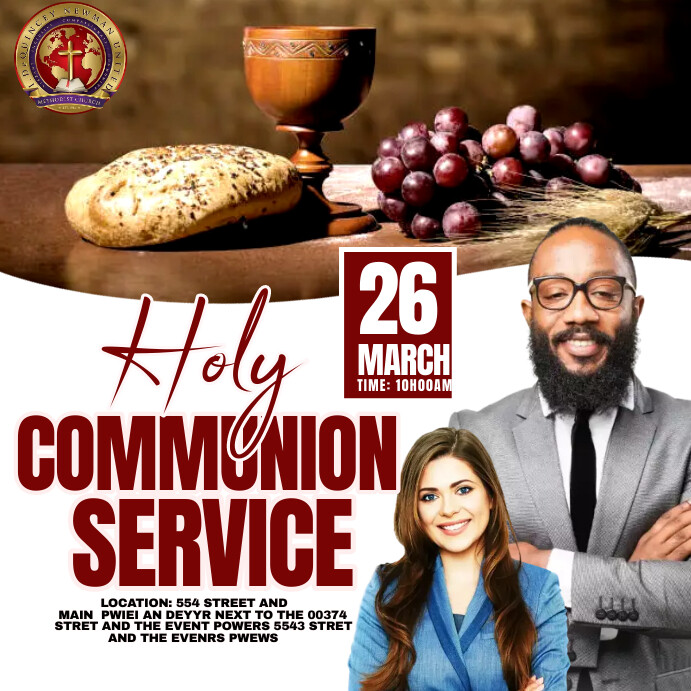 Copy of holy communion | PosterMyWall
