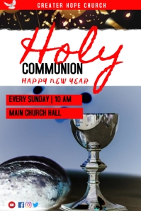 holy communion service flyer Template | PosterMyWall
