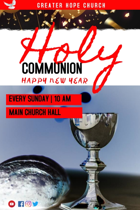 Holy Communion Template | PosterMyWall