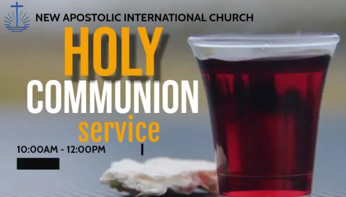 Copy of Holy Communion | PosterMyWall