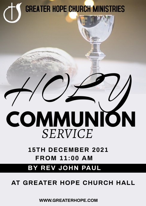 Copy of Holy Communion | PosterMyWall