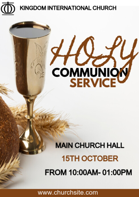 Holy Communion Template | PosterMyWall