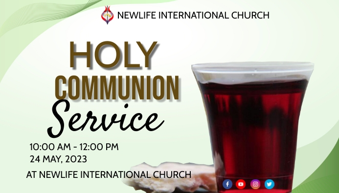 Copy of Holy Communion | PosterMyWall