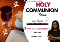 Holy communion service poster Template | PosterMyWall