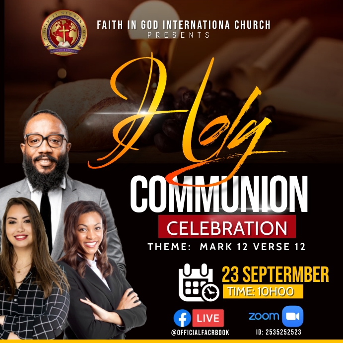 Copy of holy communion | PosterMyWall