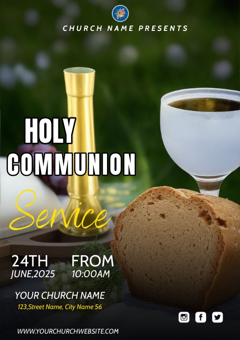 Holy Communion Template | PosterMyWall