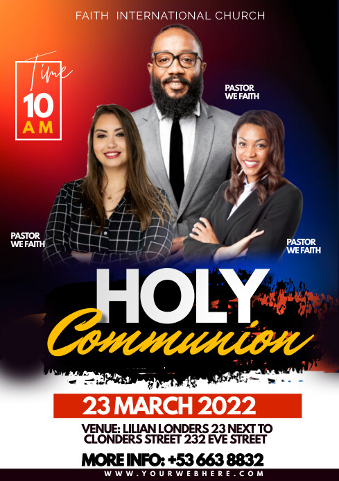 Copy of holy communion | PosterMyWall