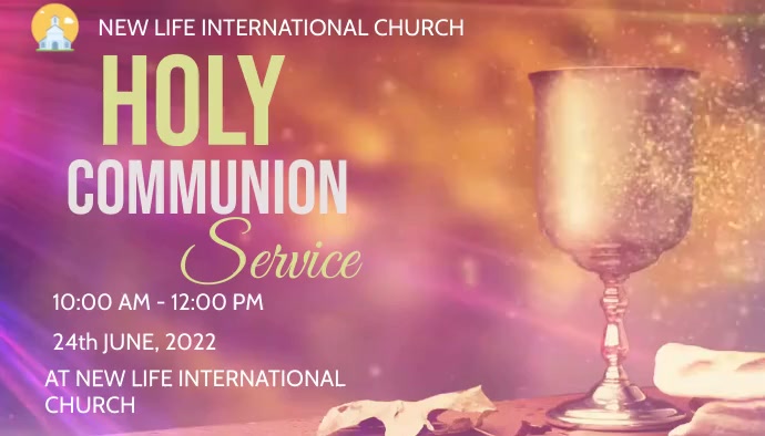 Copy of Holy Communion | PosterMyWall