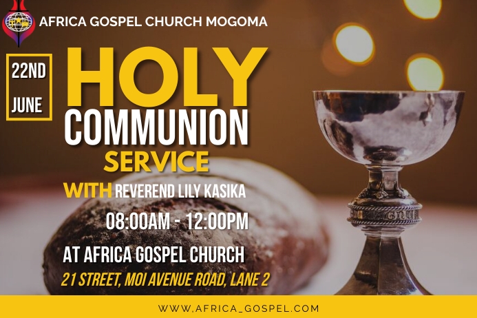 Communion Header Holy Communion Template | PosterMyWall