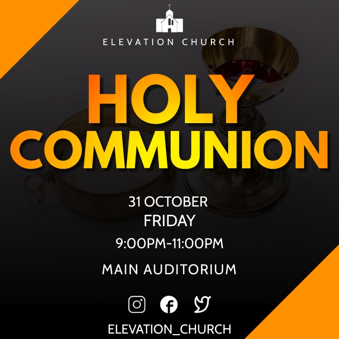 Copy of Holy communion | PosterMyWall