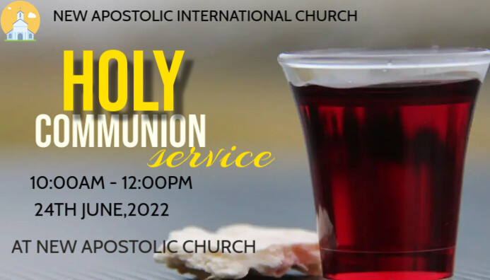 Communion Header Holy Communion Template | PosterMyWall