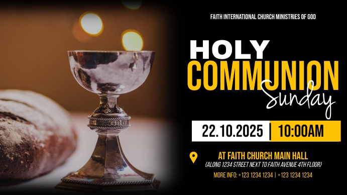 Holy Communion Template | PosterMyWall
