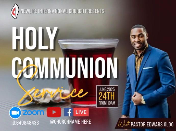 holy communion Template | PosterMyWall