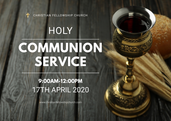 Copy of holy communion | PosterMyWall