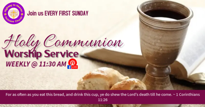 Holy Communion Service Template | PosterMyWall