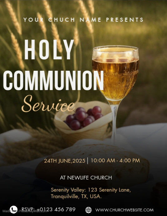 Holy Communion Template | PosterMyWall