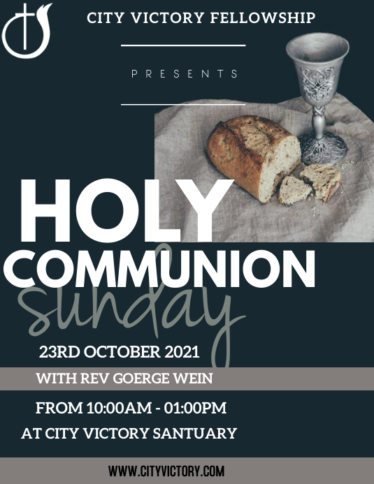Copy of Holy Communion | PosterMyWall