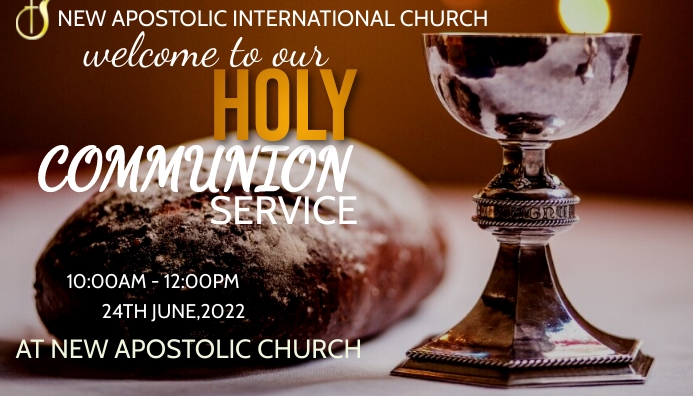 Communion Header Holy Communion Template | PosterMyWall