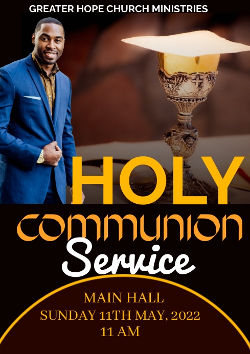 Communion Header Holy Communion Template | PosterMyWall
