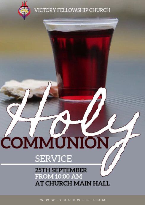 Copy of Holy Communion | PosterMyWall