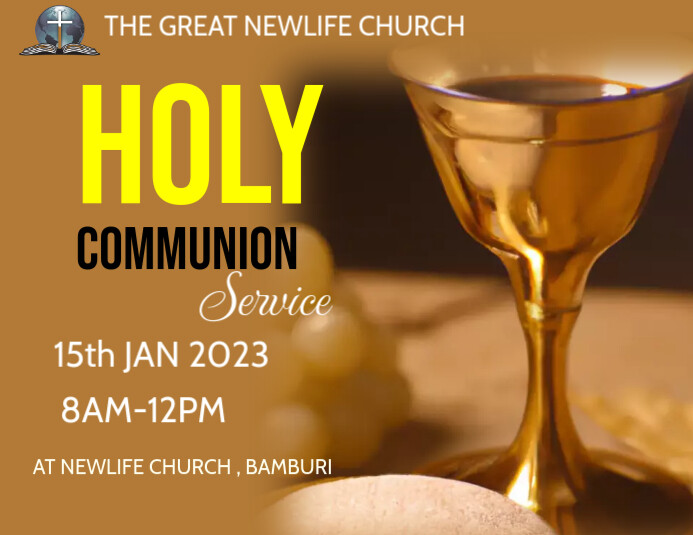 Holy Communion Template | PosterMyWall