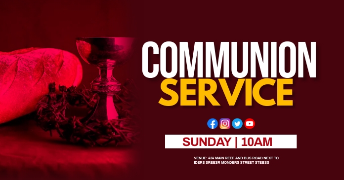 holy communion Template | PosterMyWall