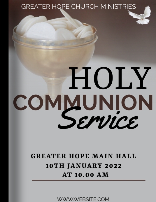 Copy of Holy Communion | PosterMyWall