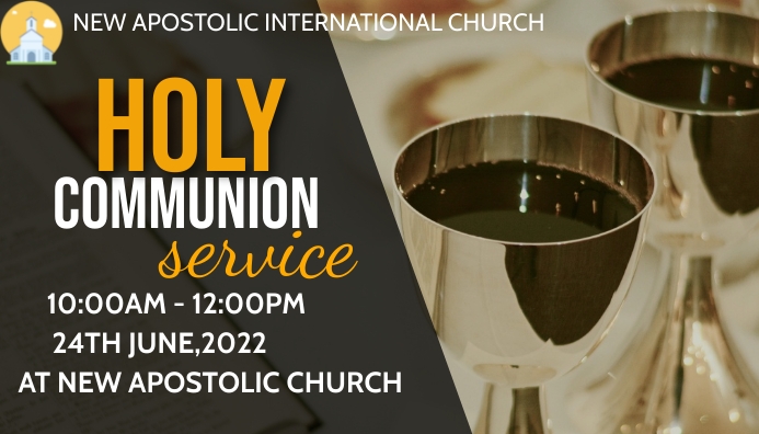 Copy of Holy Communion | PosterMyWall