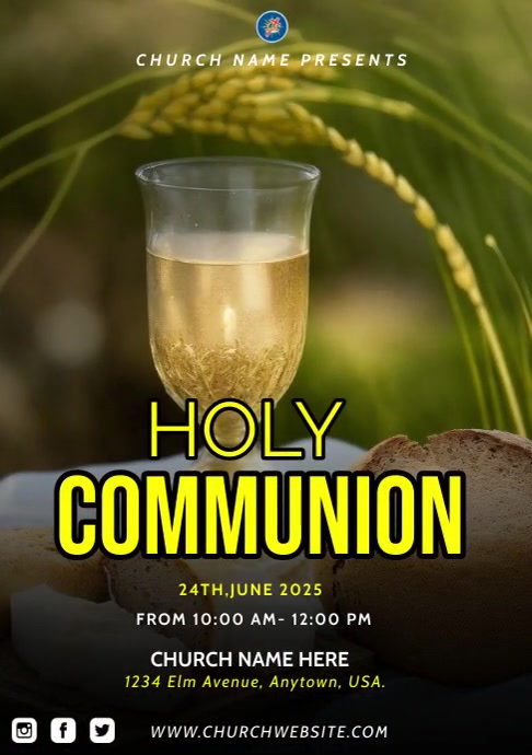 Holy Communion Template | PosterMyWall