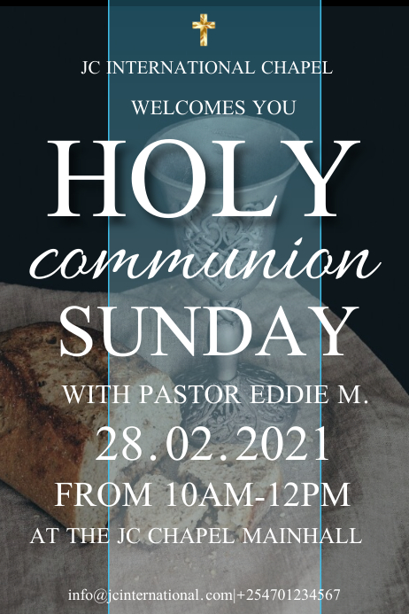 holy communion Template | PosterMyWall