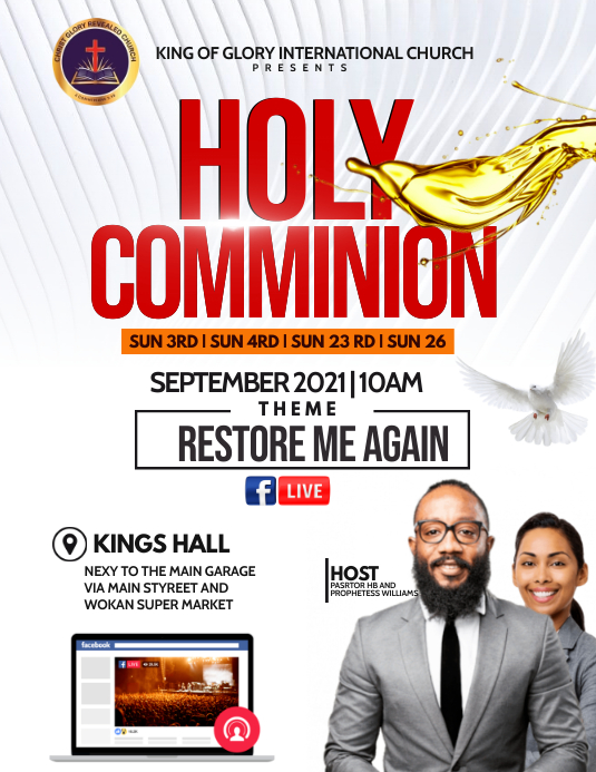 Copy of holy communion | PosterMyWall