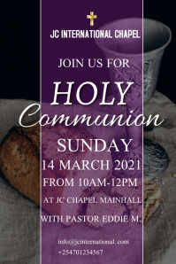 holy communion service flyer Template | PosterMyWall