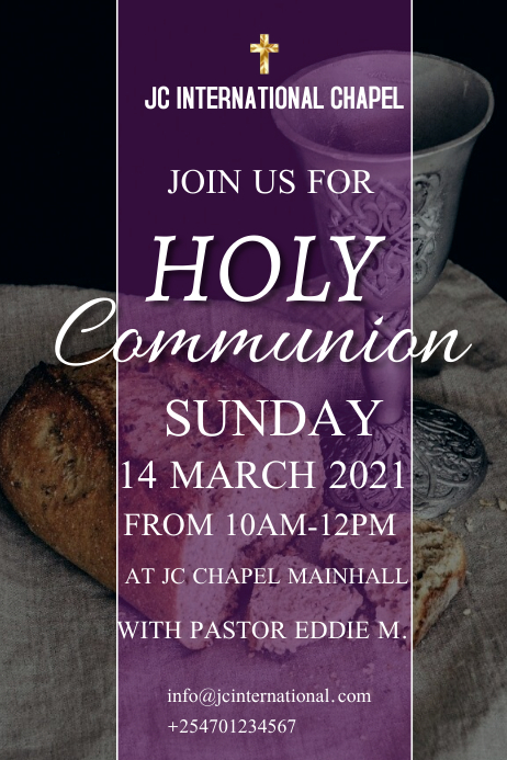 holy communion Template | PosterMyWall
