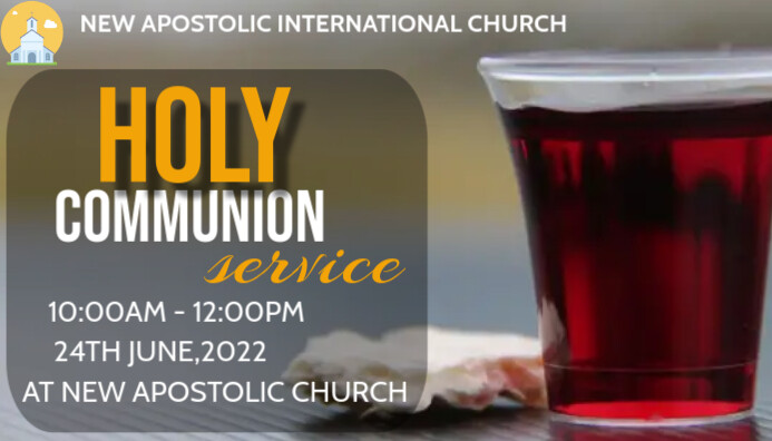 Copy of Holy Communion | PosterMyWall