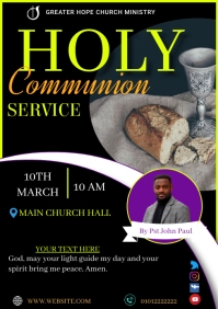 Plantilla de holy communion flyer template | PosterMyWall