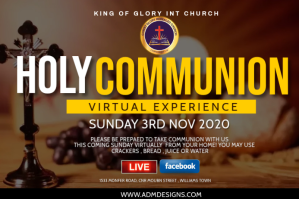Brown Holy communion flyer 标签 Template
