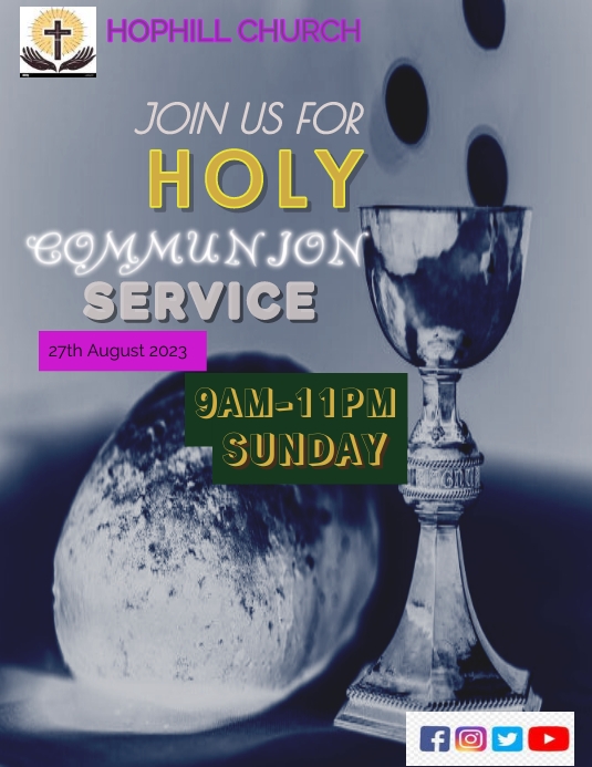 Modèle Holy communion flyer | PosterMyWall