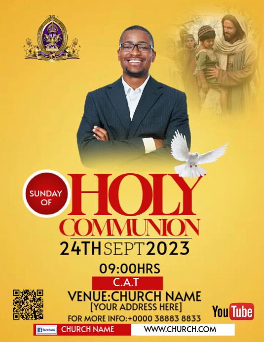 Holy Communion Flyer Modelo | PosterMyWall