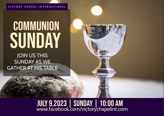Copy of holy communion flyer template | PosterMyWall